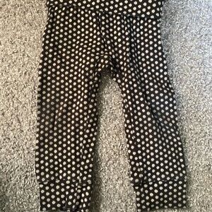 Tea Collection Black and White Dot Leggings
